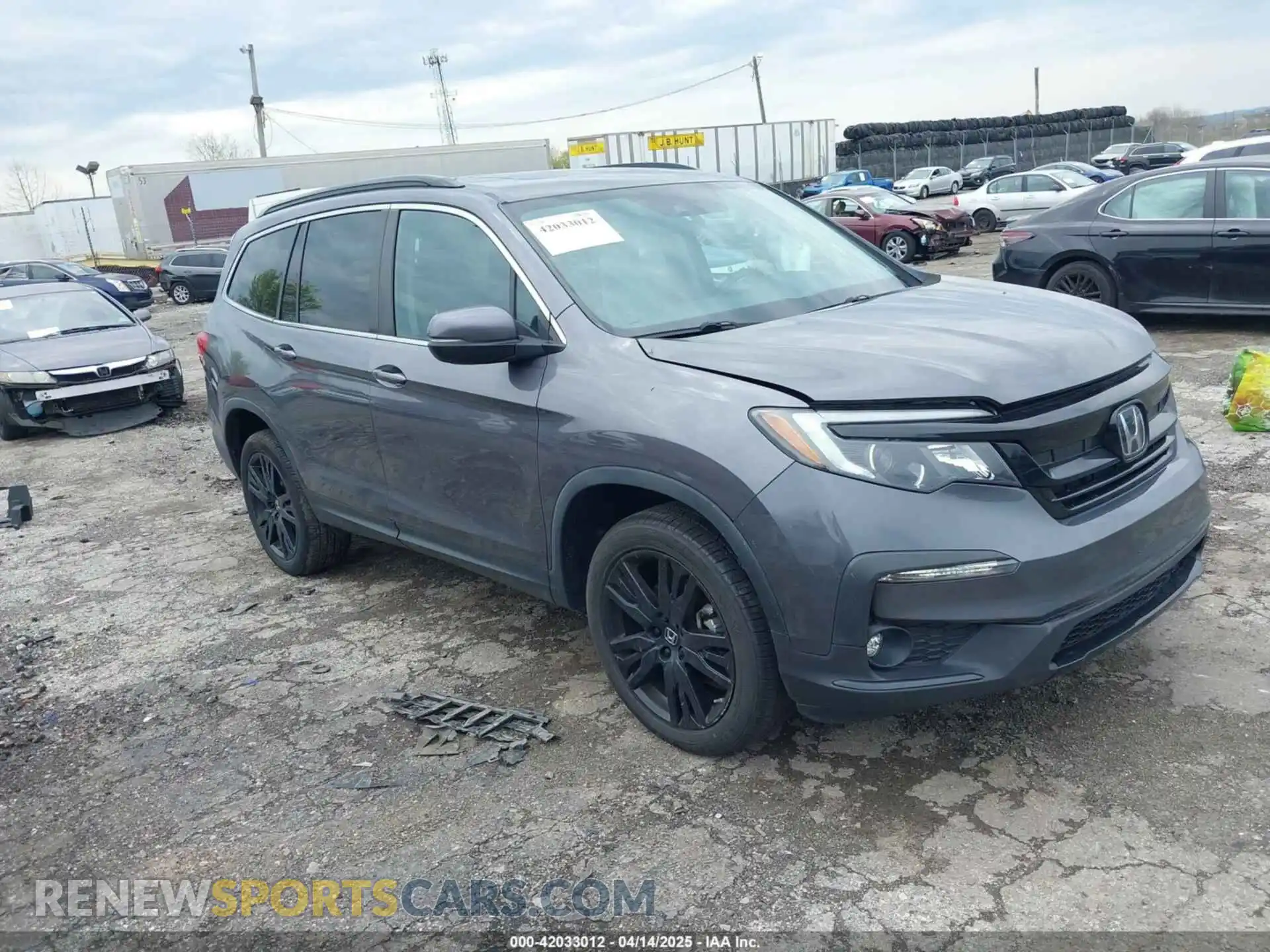 1 Photograph of a damaged car 5FNYF6H25MB078596 HONDA PILOT 2021