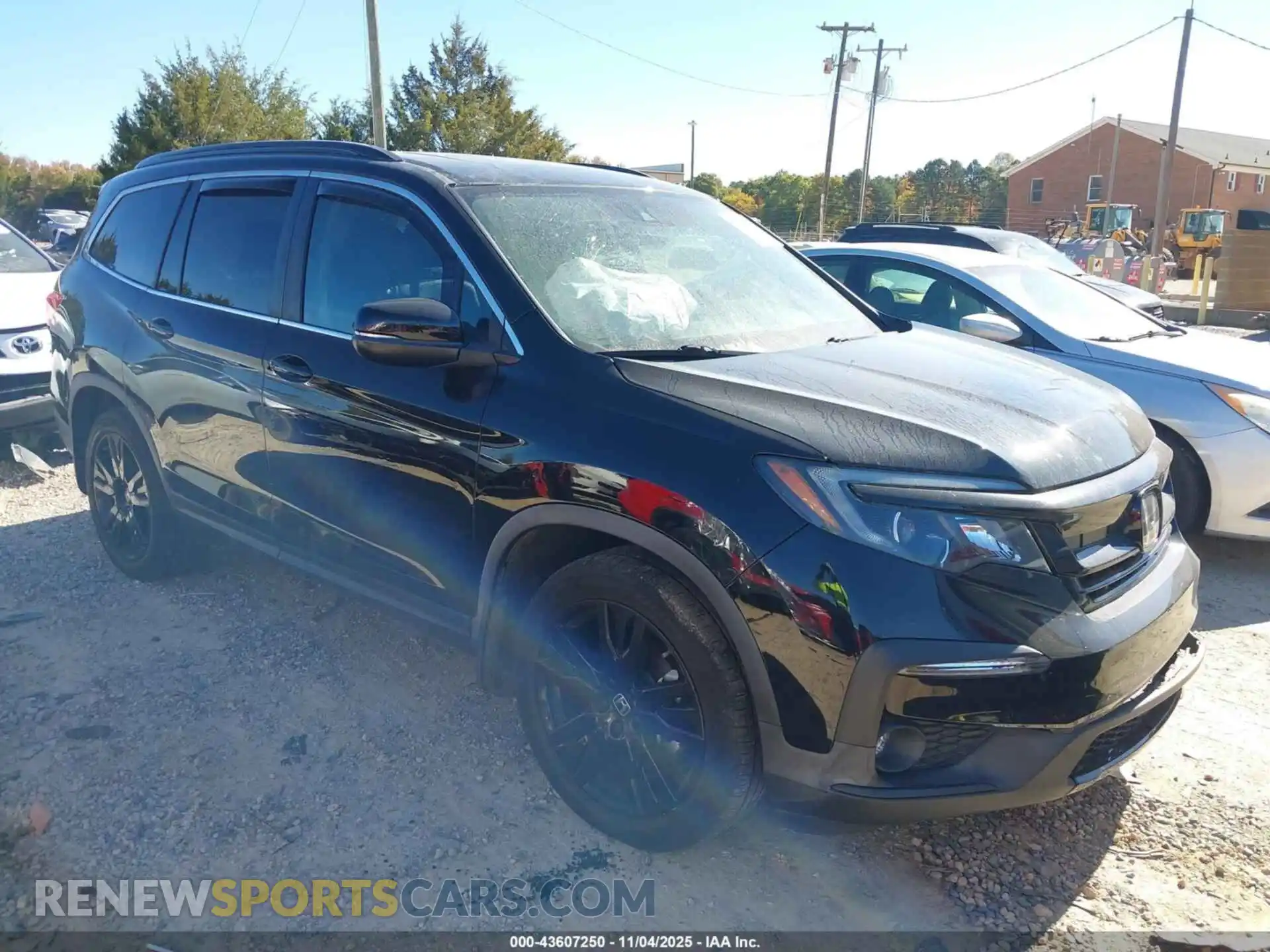 1 Photograph of a damaged car 5FNYF6H26MB012848 HONDA PILOT 2021