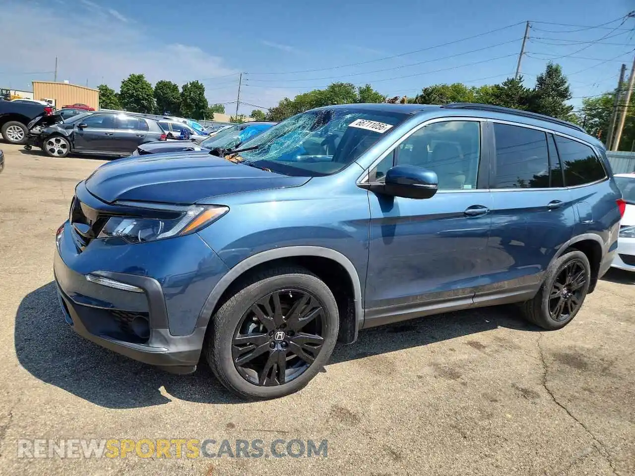 1 Фотография поврежденного автомобиля 5FNYF6H26MB034784 HONDA PILOT 2021