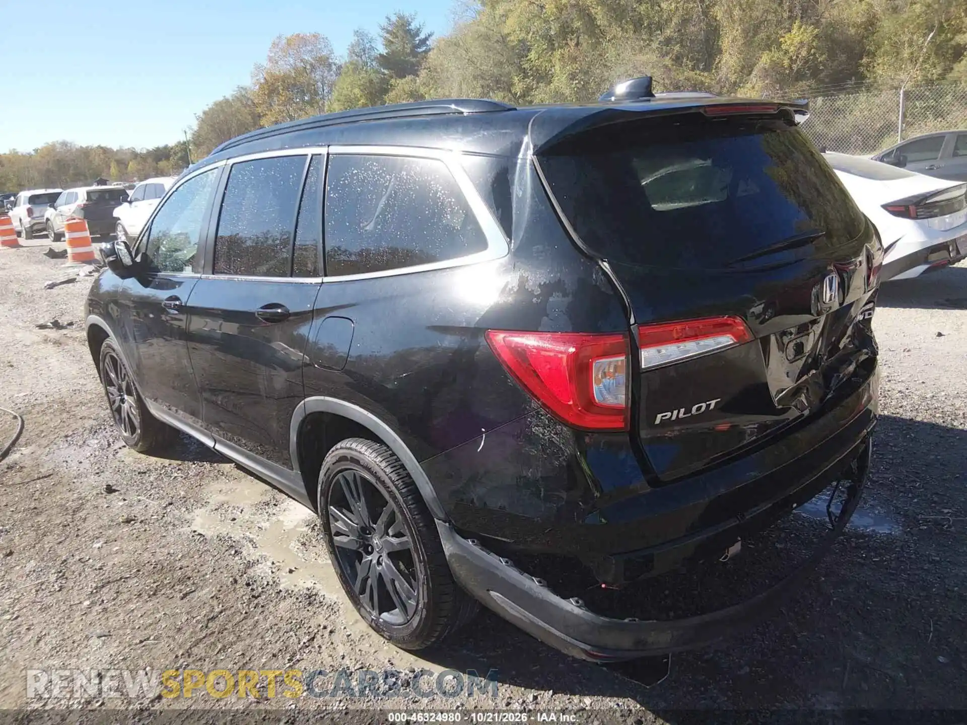 3 fotografías del automóvil dañado 5FNYF6H26MB065419 HONDA PILOT 2021