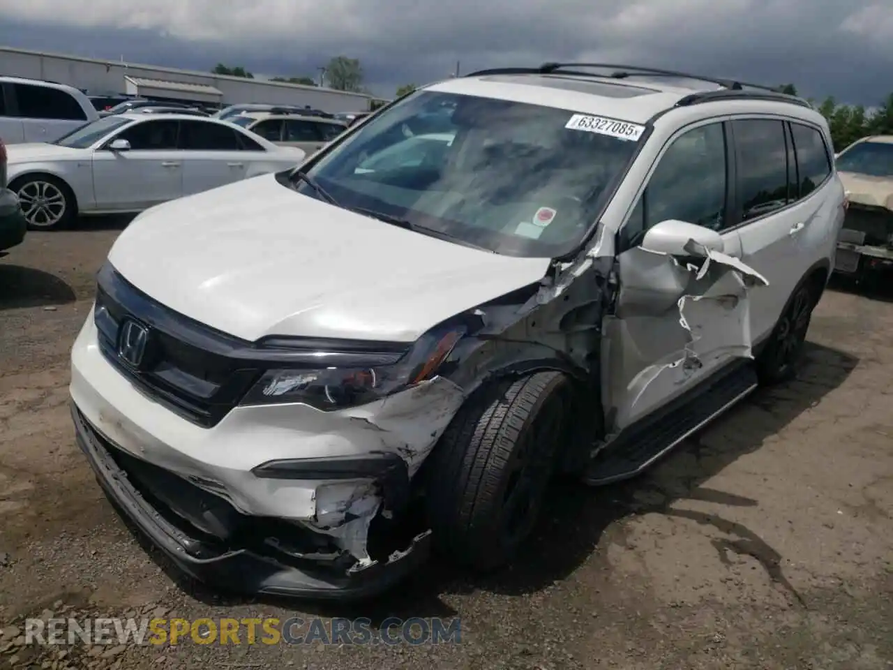 1 Photograph of a damaged car 5FNYF6H26MB065646 HONDA PILOT 2021