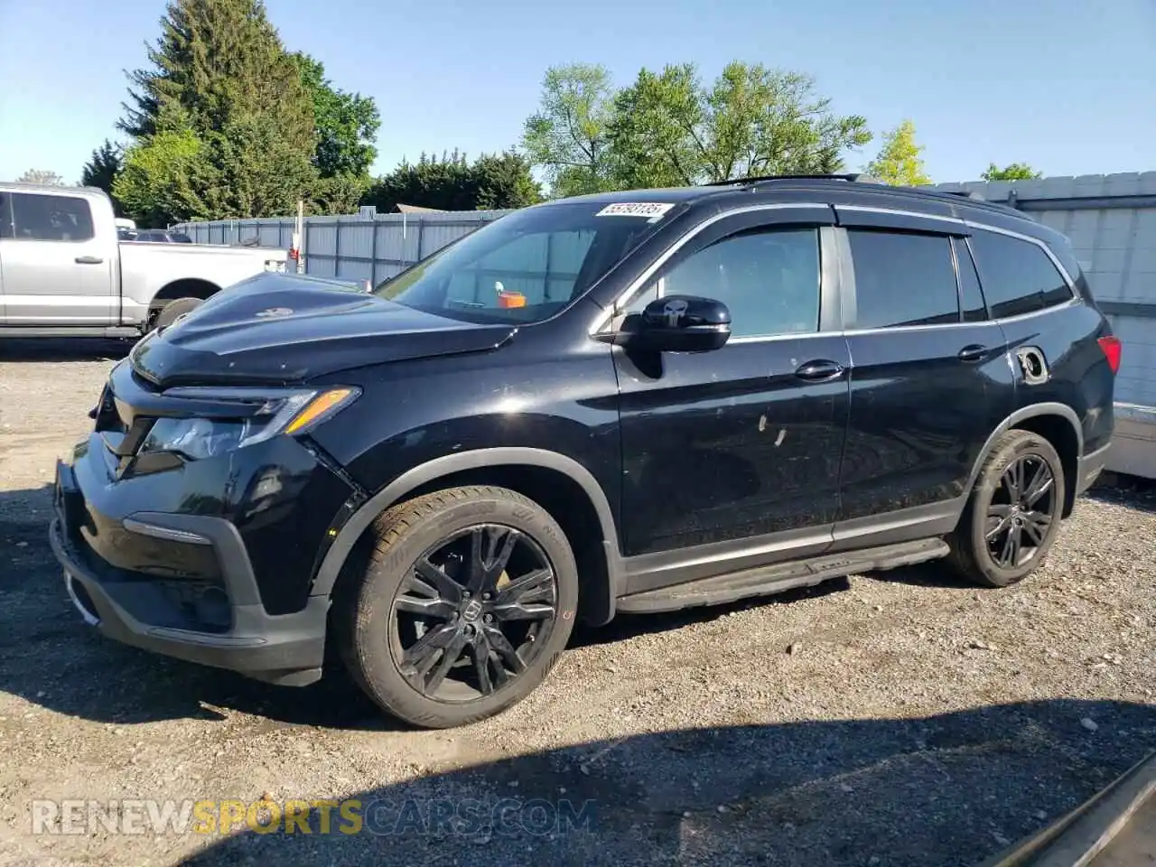 1 Photograph of a damaged car 5FNYF6H26MB077053 HONDA PILOT 2021