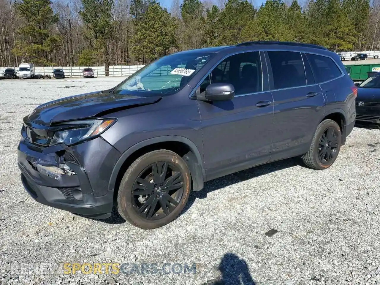1 Photograph of a damaged car 5FNYF6H26MB099599 HONDA PILOT 2021
