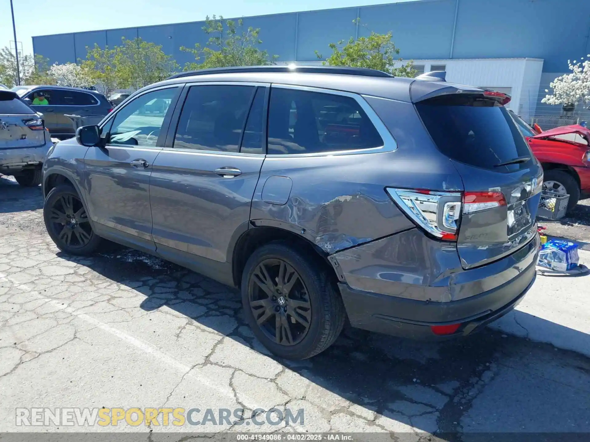 3 fotografías del automóvil dañado 5FNYF6H27MB008078 HONDA PILOT 2021