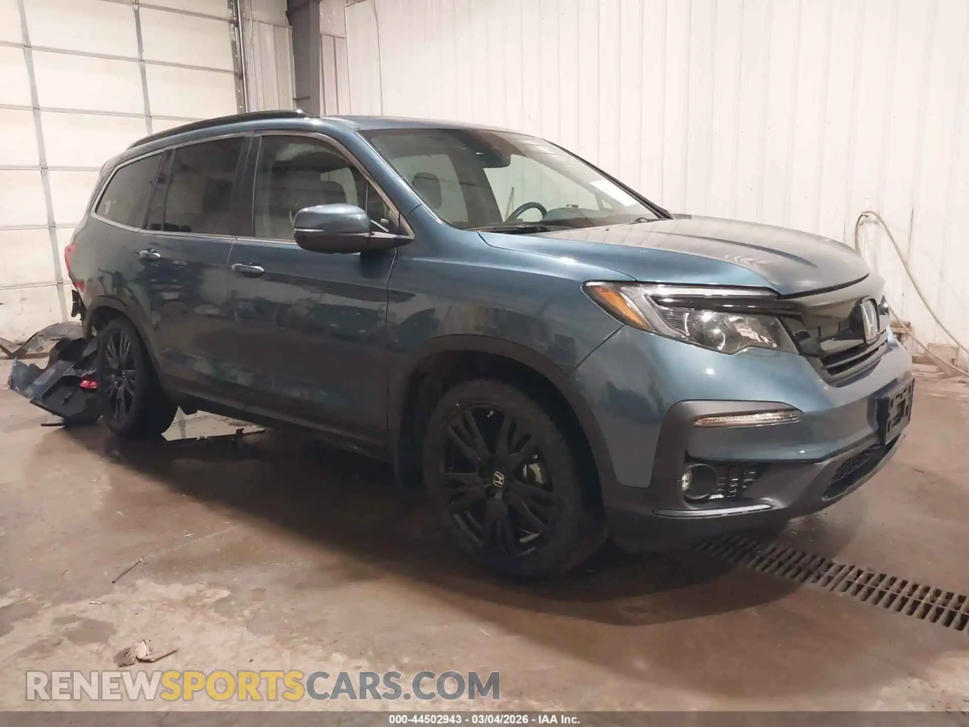 1 Photograph of a damaged car 5FNYF6H27MB019050 HONDA PILOT 2021