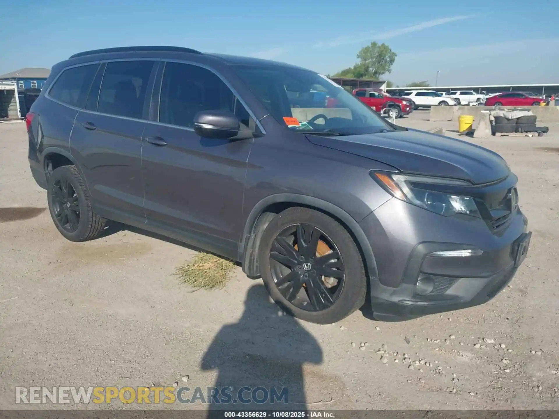 1 Photograph of a damaged car 5FNYF6H27MB020845 HONDA PILOT 2021