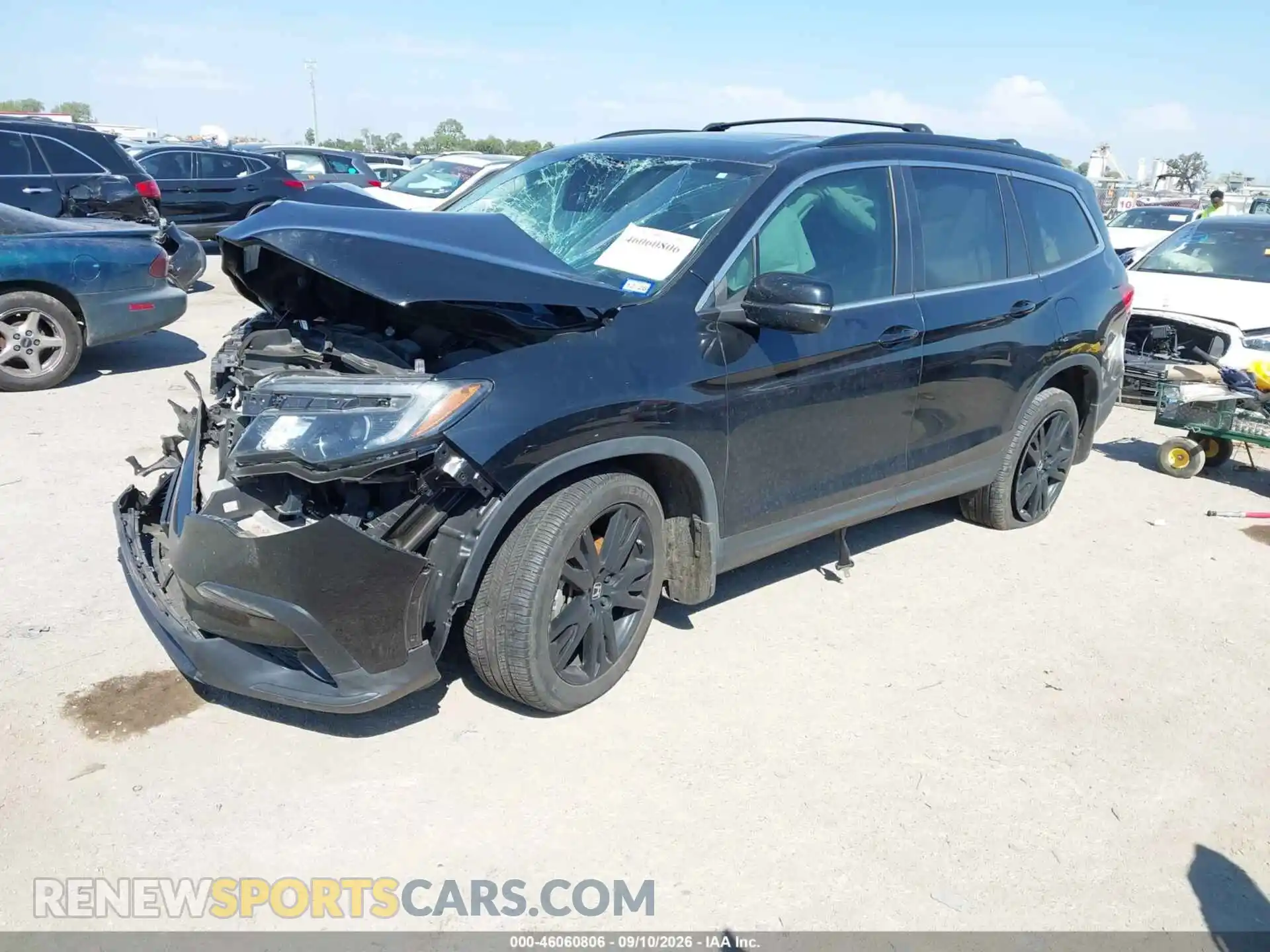 2 fotografías del automóvil dañado 5FNYF6H27MB052095 HONDA PILOT 2021