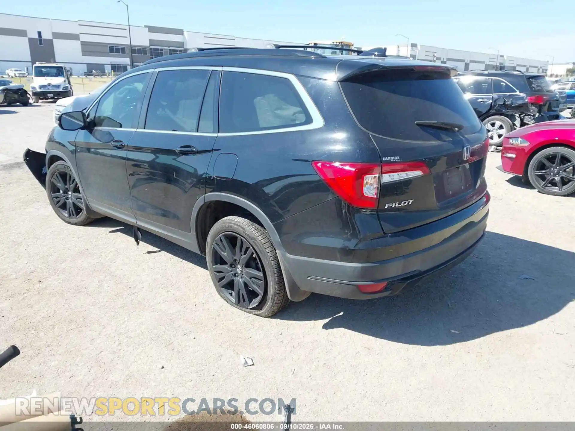 3 fotografías del automóvil dañado 5FNYF6H27MB052095 HONDA PILOT 2021