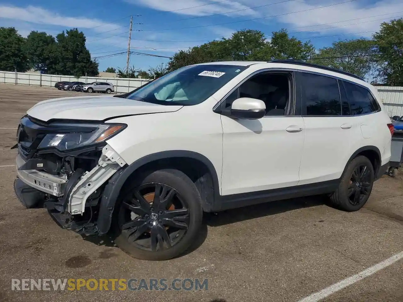 1 Photograph of a damaged car 5FNYF6H28MB002547 HONDA PILOT 2021