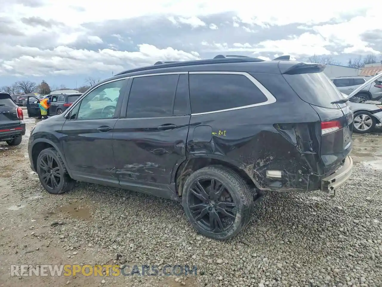 2 Photograph of a damaged car 5FNYF6H28MB026671 HONDA PILOT 2021