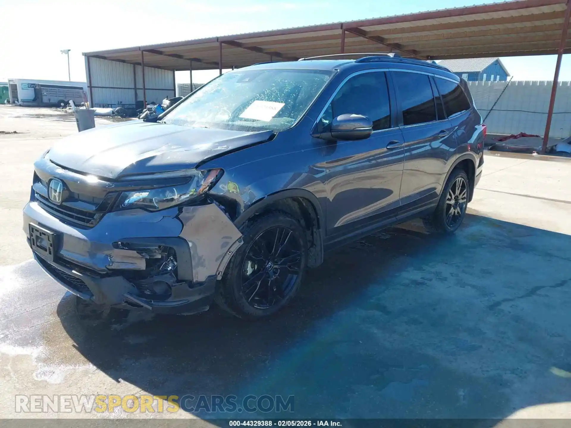 2 fotografías del automóvil dañado 5FNYF6H28MB035306 HONDA PILOT 2021