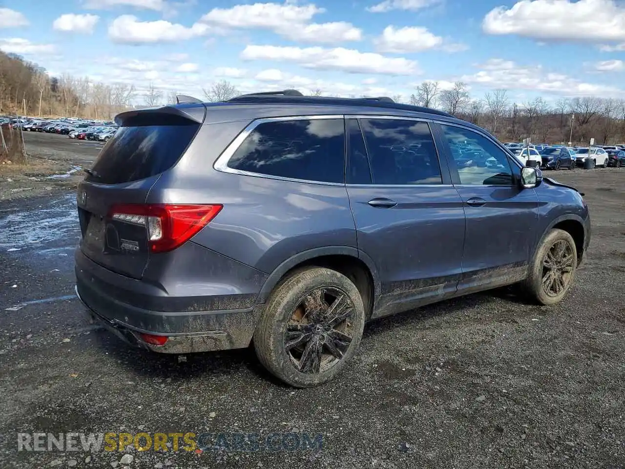 3 Photograph of a damaged car 5FNYF6H28MB067575 HONDA PILOT 2021