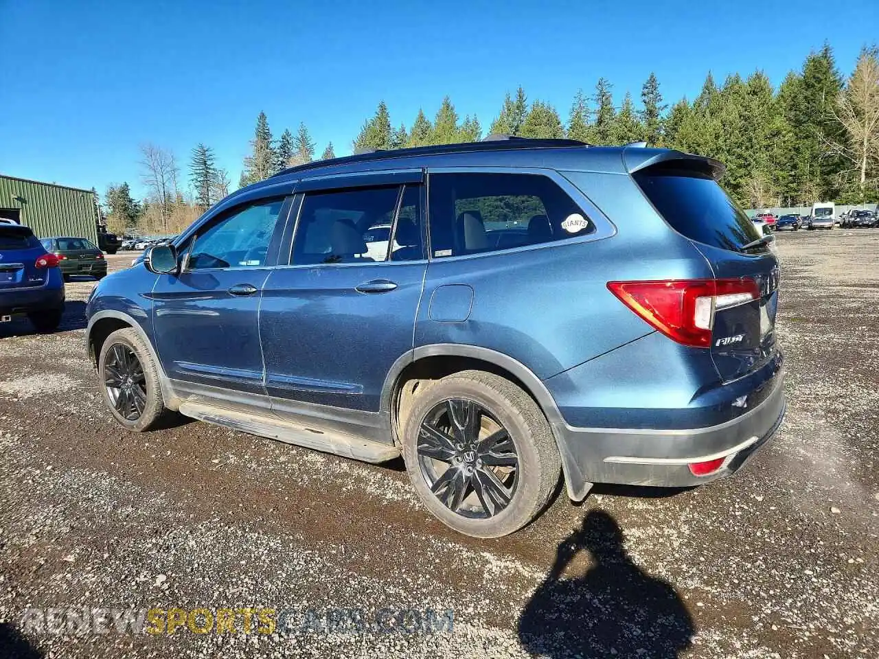 2 Photograph of a damaged car 5FNYF6H29MB026954 HONDA PILOT 2021