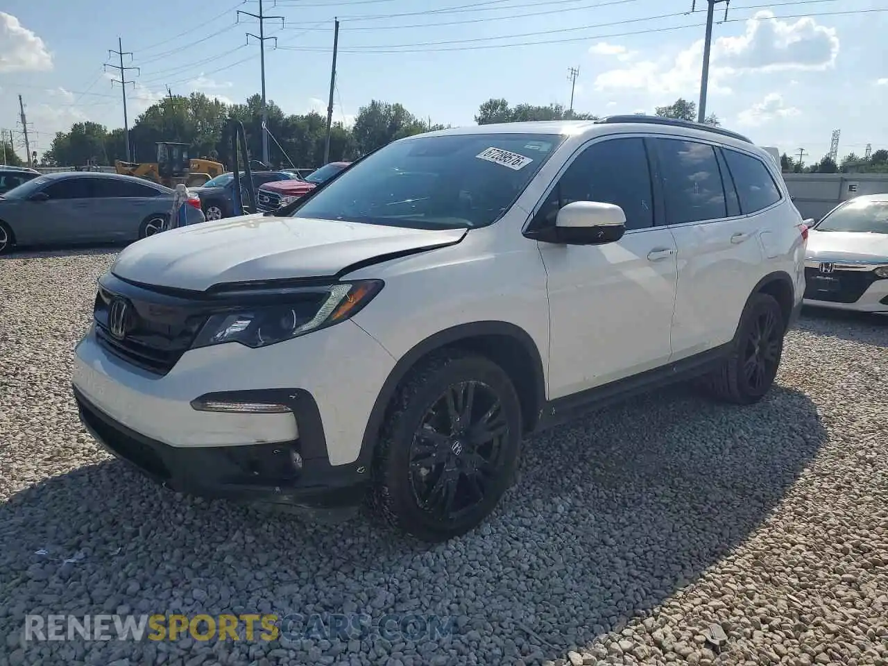 1 Photograph of a damaged car 5FNYF6H29MB086524 HONDA PILOT 2021