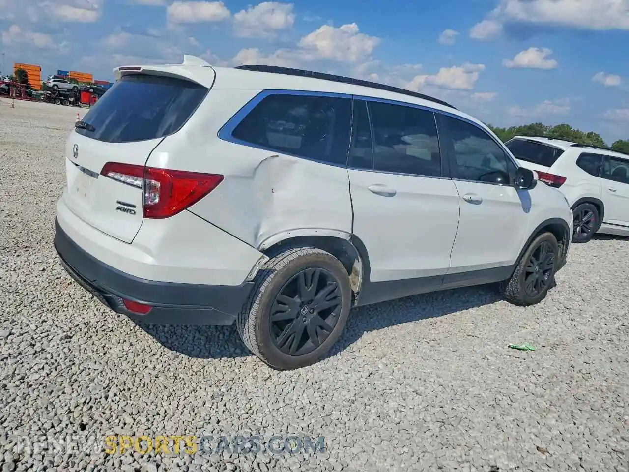 3 Photograph of a damaged car 5FNYF6H29MB086524 HONDA PILOT 2021
