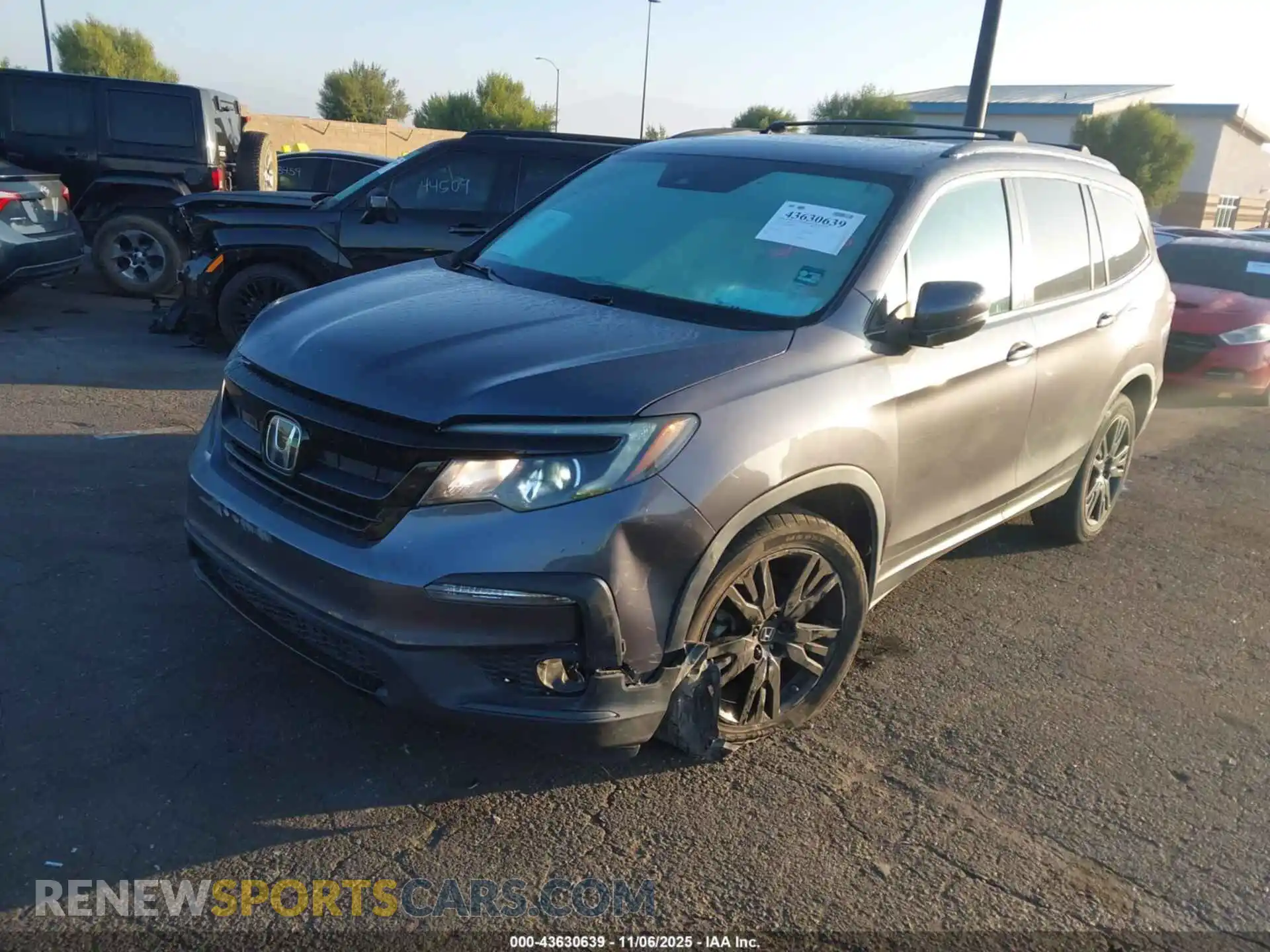 2 Photograph of a damaged car 5FNYF6H29MB098740 HONDA PILOT 2021