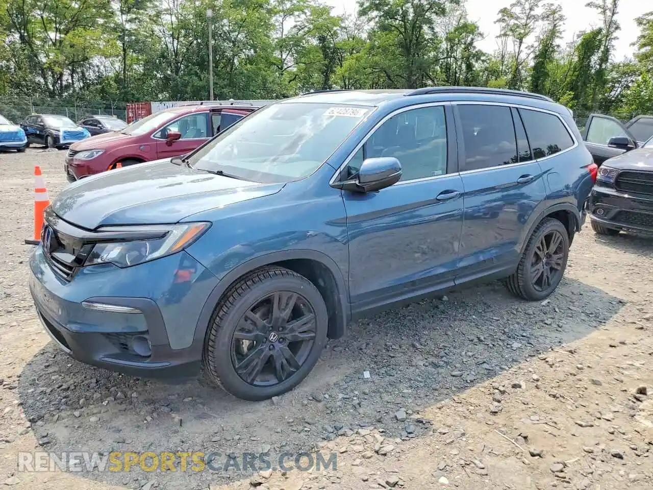 1 Photograph of a damaged car 5FNYF6H2XMB014361 HONDA PILOT 2021