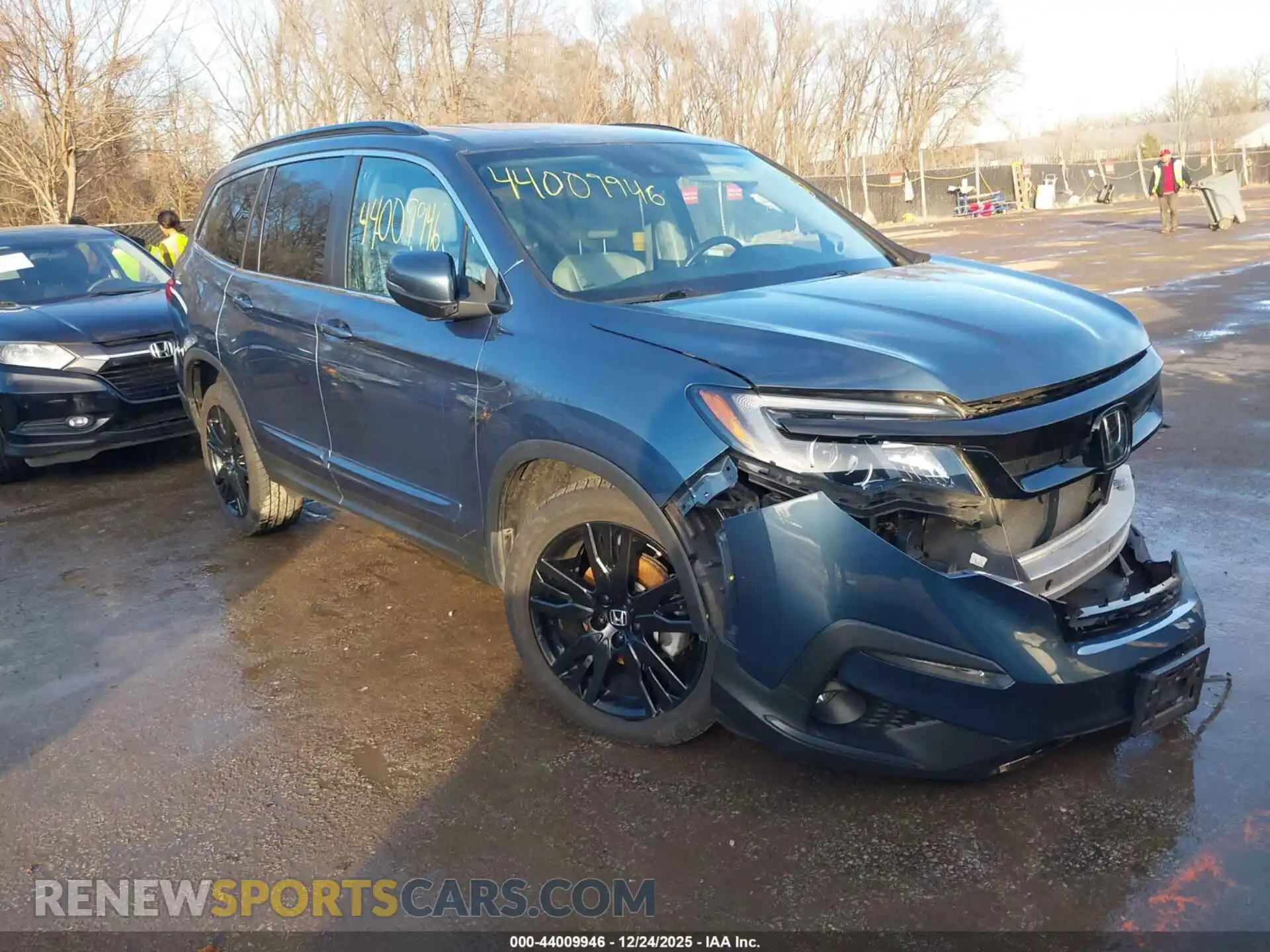 1 Photograph of a damaged car 5FNYF6H2XMB045576 HONDA PILOT 2021