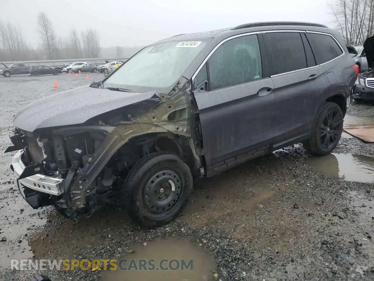 1 Photograph of a damaged car 5FNYF6H2XMB096124 HONDA PILOT 2021
