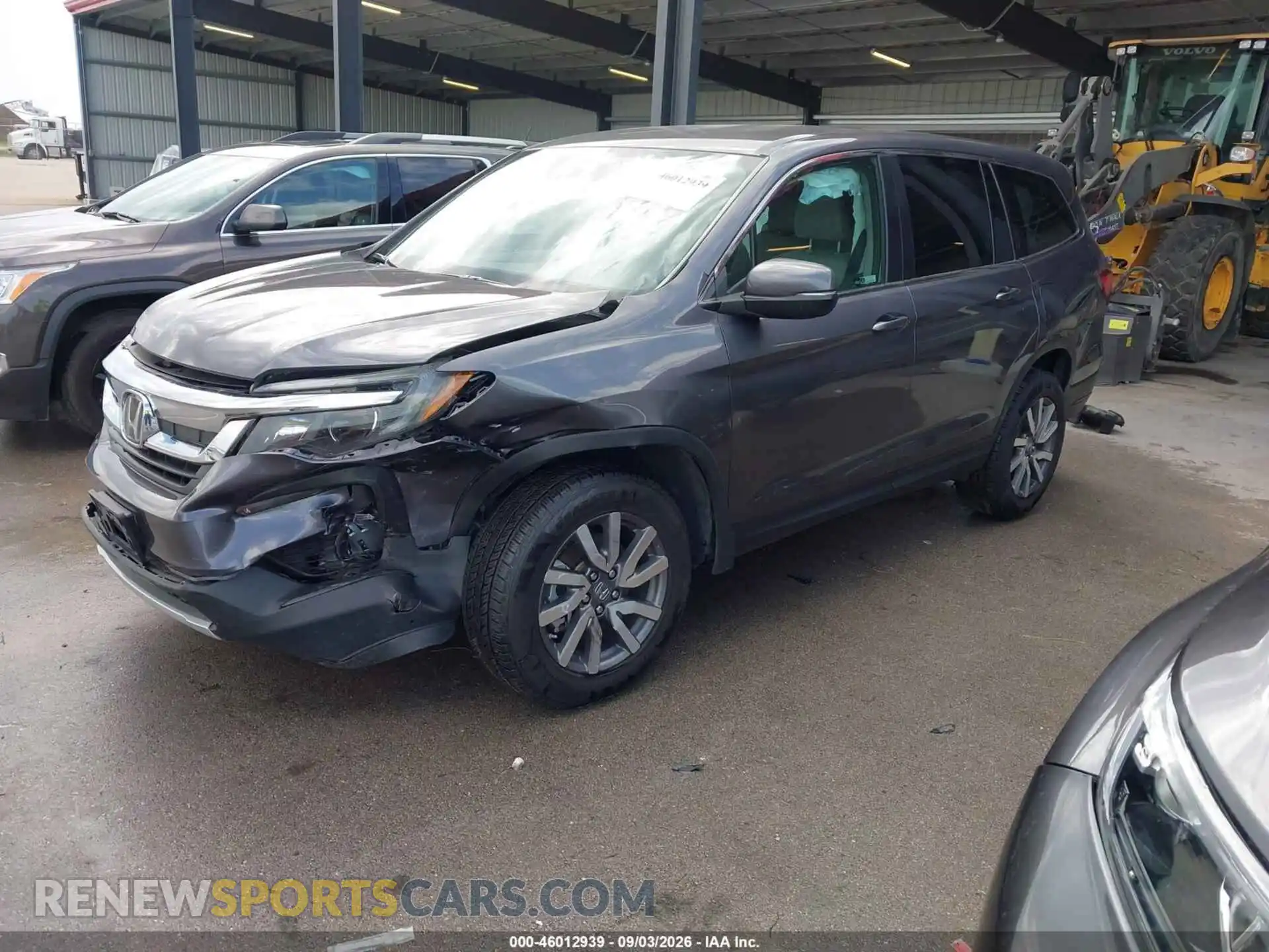 2 fotografías del automóvil dañado 5FNYF6H31MB045104 HONDA PILOT 2021