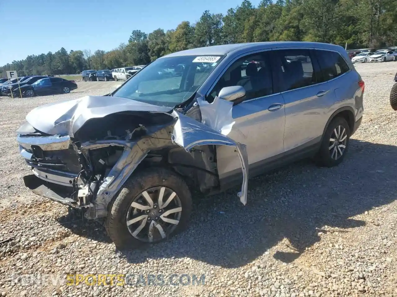 1 Photograph of a damaged car 5FNYF6H32MB023256 HONDA PILOT 2021