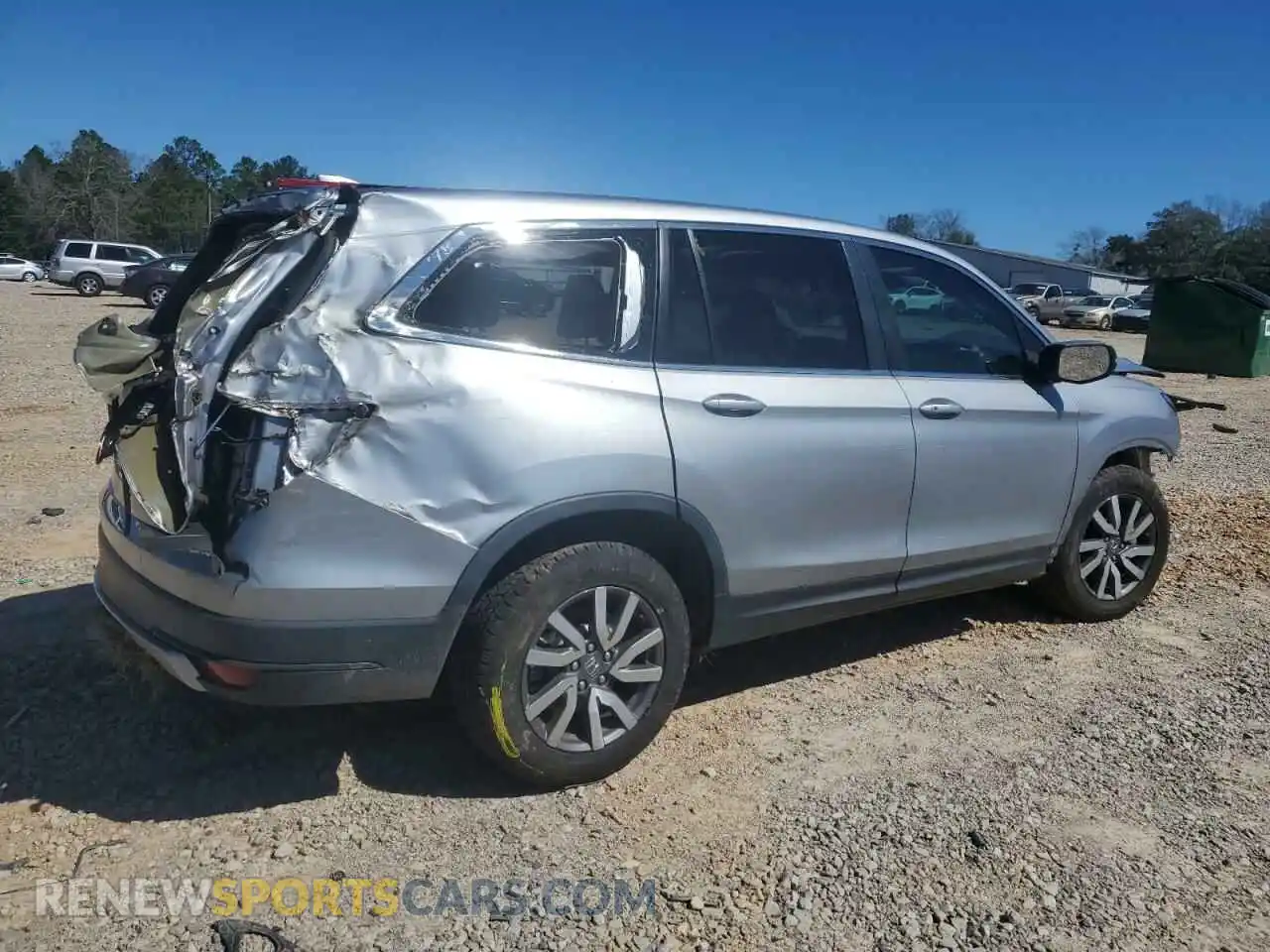 3 Photograph of a damaged car 5FNYF6H32MB023256 HONDA PILOT 2021