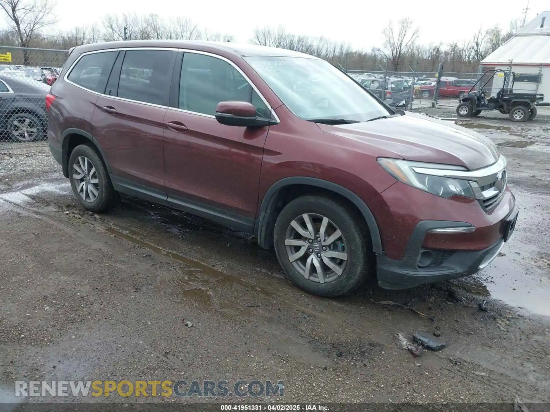 1 Photograph of a damaged car 5FNYF6H33MB080131 HONDA PILOT 2021