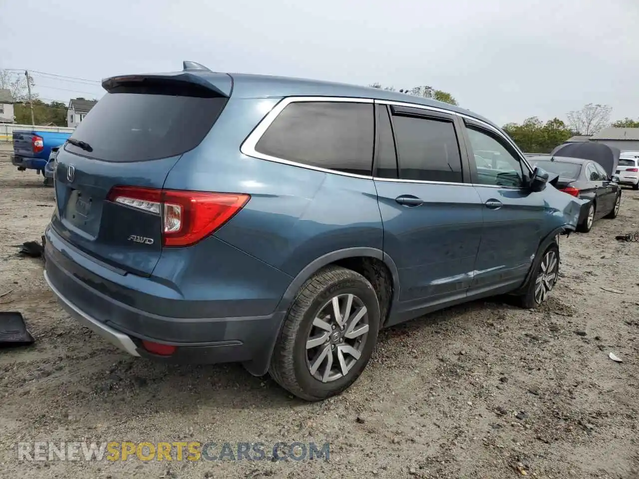 3 Photograph of a damaged car 5FNYF6H34MB011769 HONDA PILOT 2021