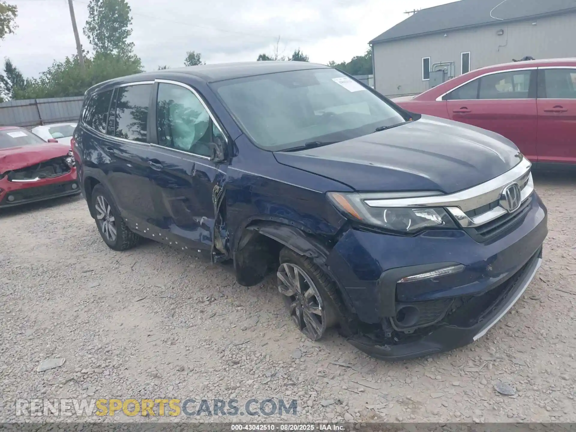 1 Photograph of a damaged car 5FNYF6H34MB013747 HONDA PILOT 2021