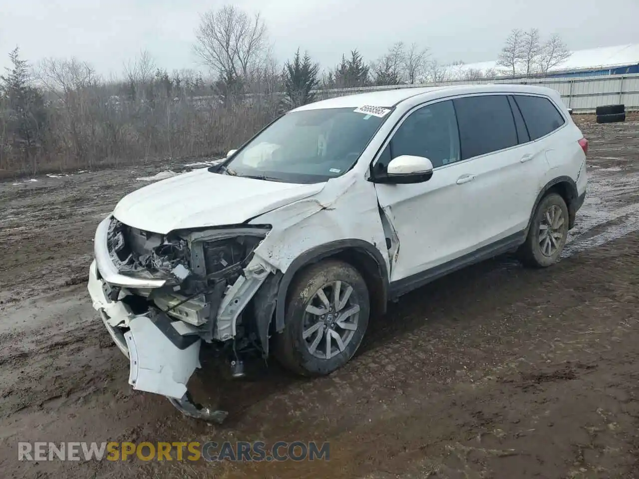 1 Photograph of a damaged car 5FNYF6H34MB022447 HONDA PILOT 2021