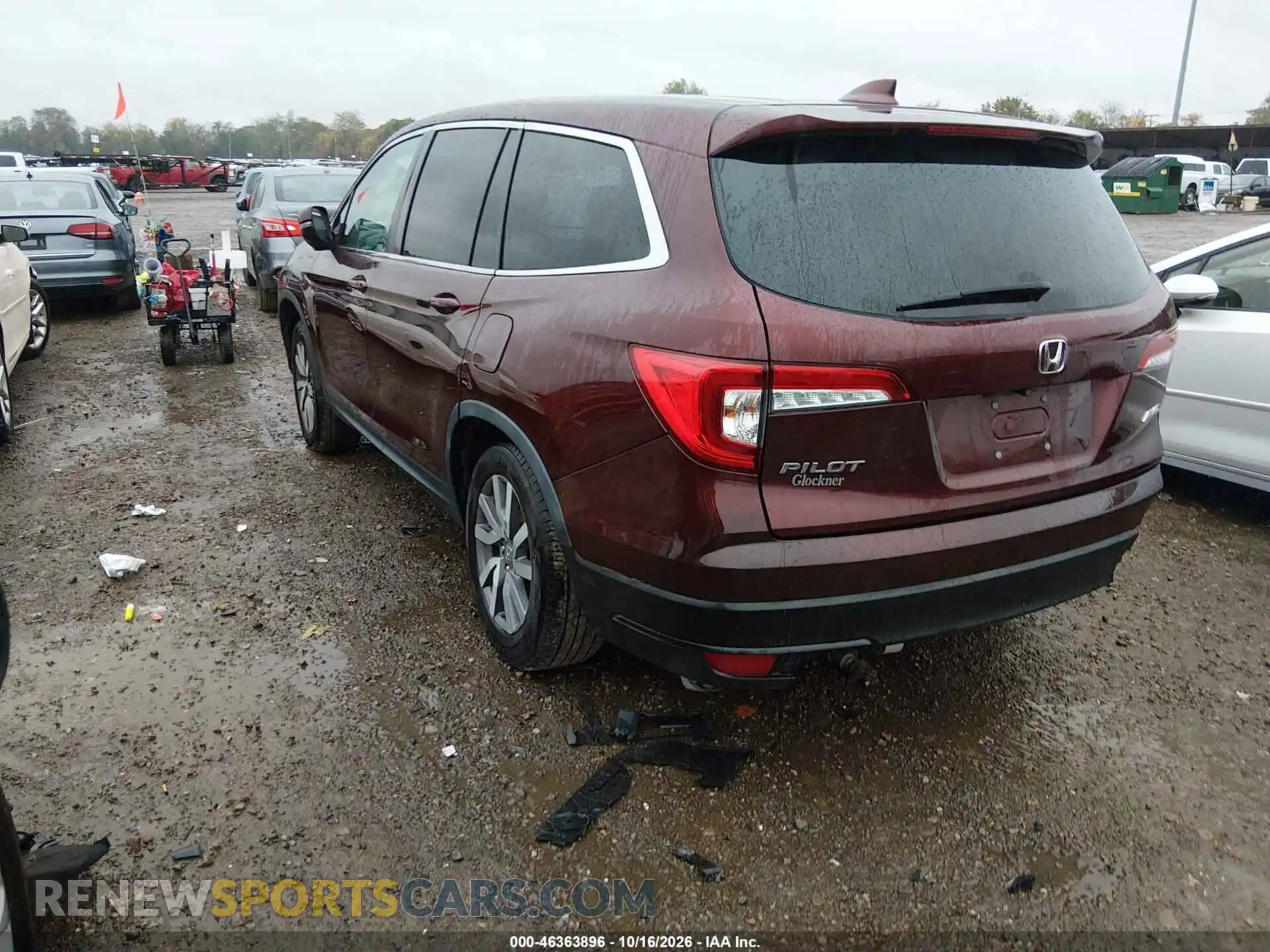 3 Photograph of a damaged car 5FNYF6H34MB072877 HONDA PILOT 2021