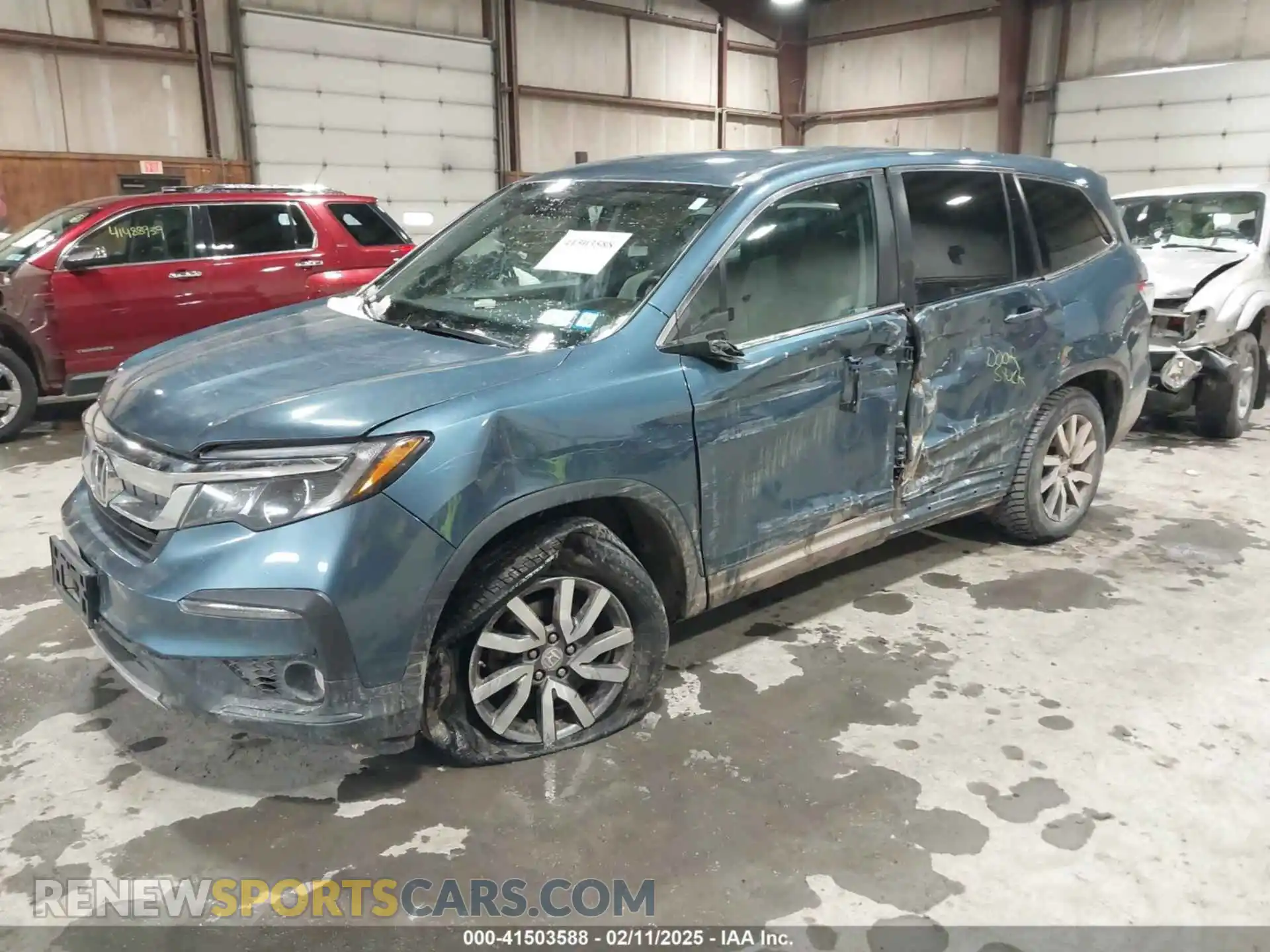 2 Photograph of a damaged car 5FNYF6H34MB078825 HONDA PILOT 2021