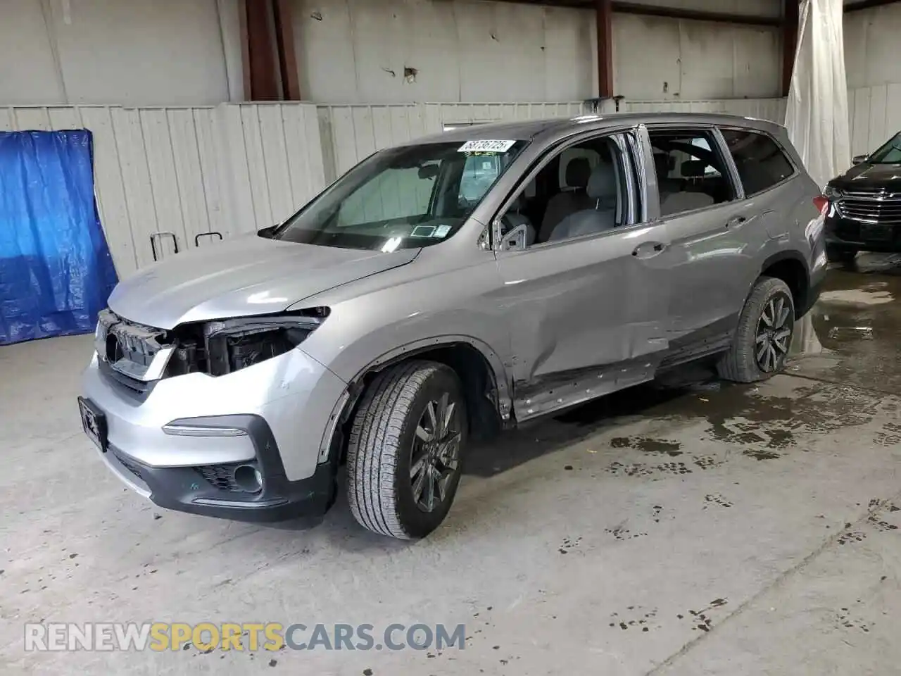 1 Photograph of a damaged car 5FNYF6H35MB043467 HONDA PILOT 2021