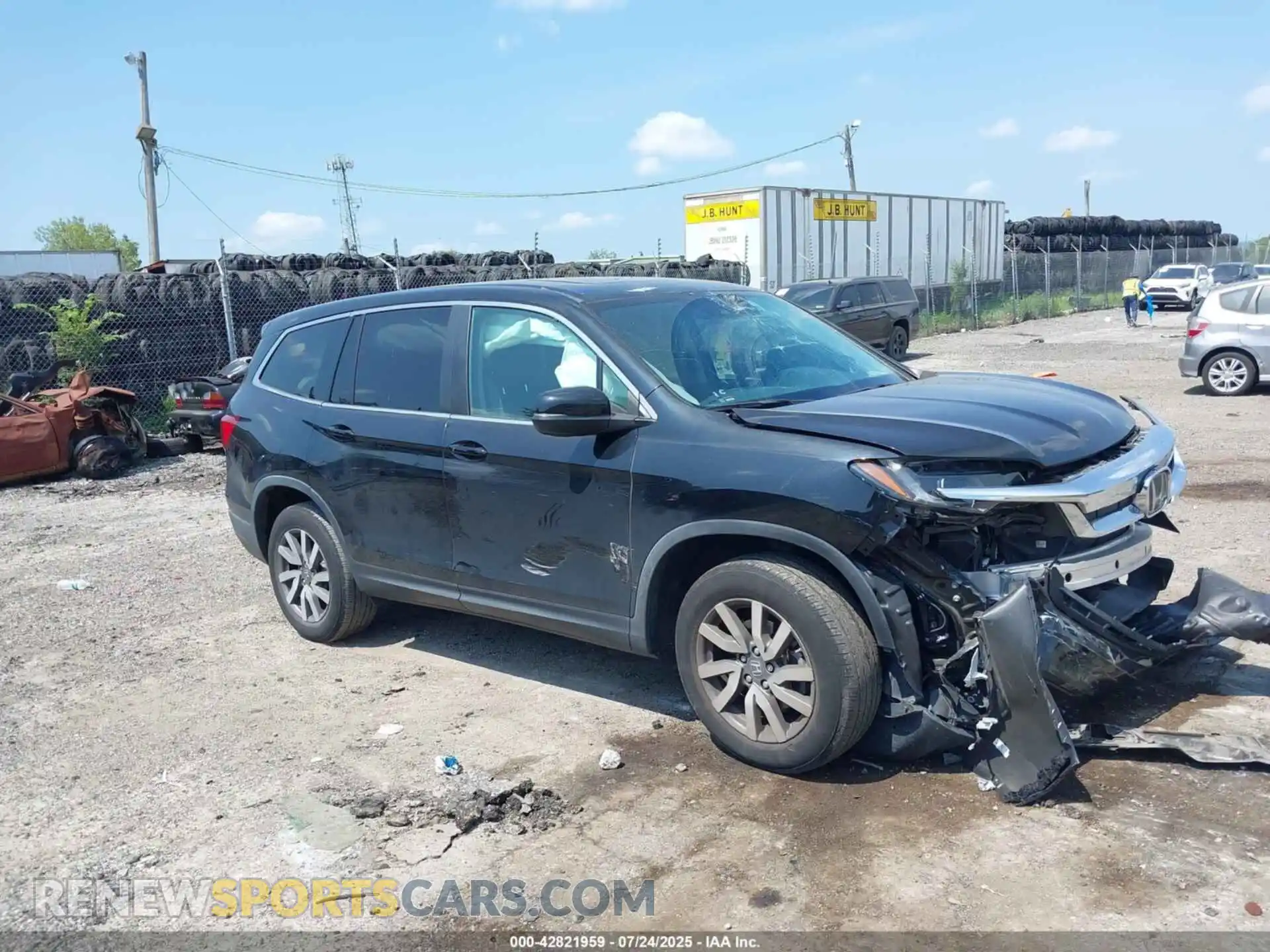 1 Photograph of a damaged car 5FNYF6H37MB054261 HONDA PILOT 2021