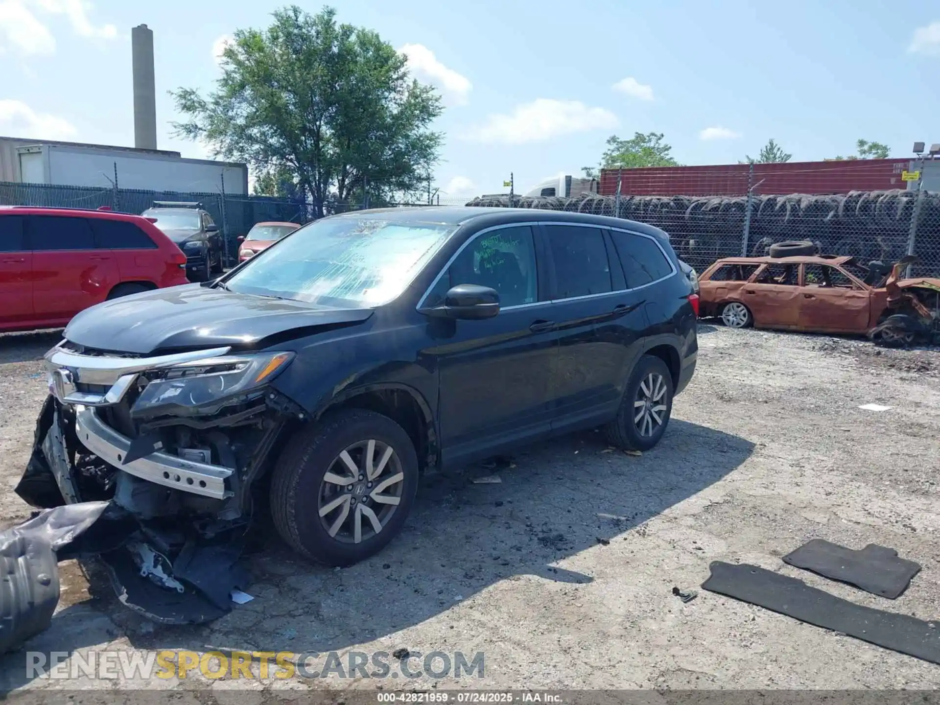 2 Photograph of a damaged car 5FNYF6H37MB054261 HONDA PILOT 2021