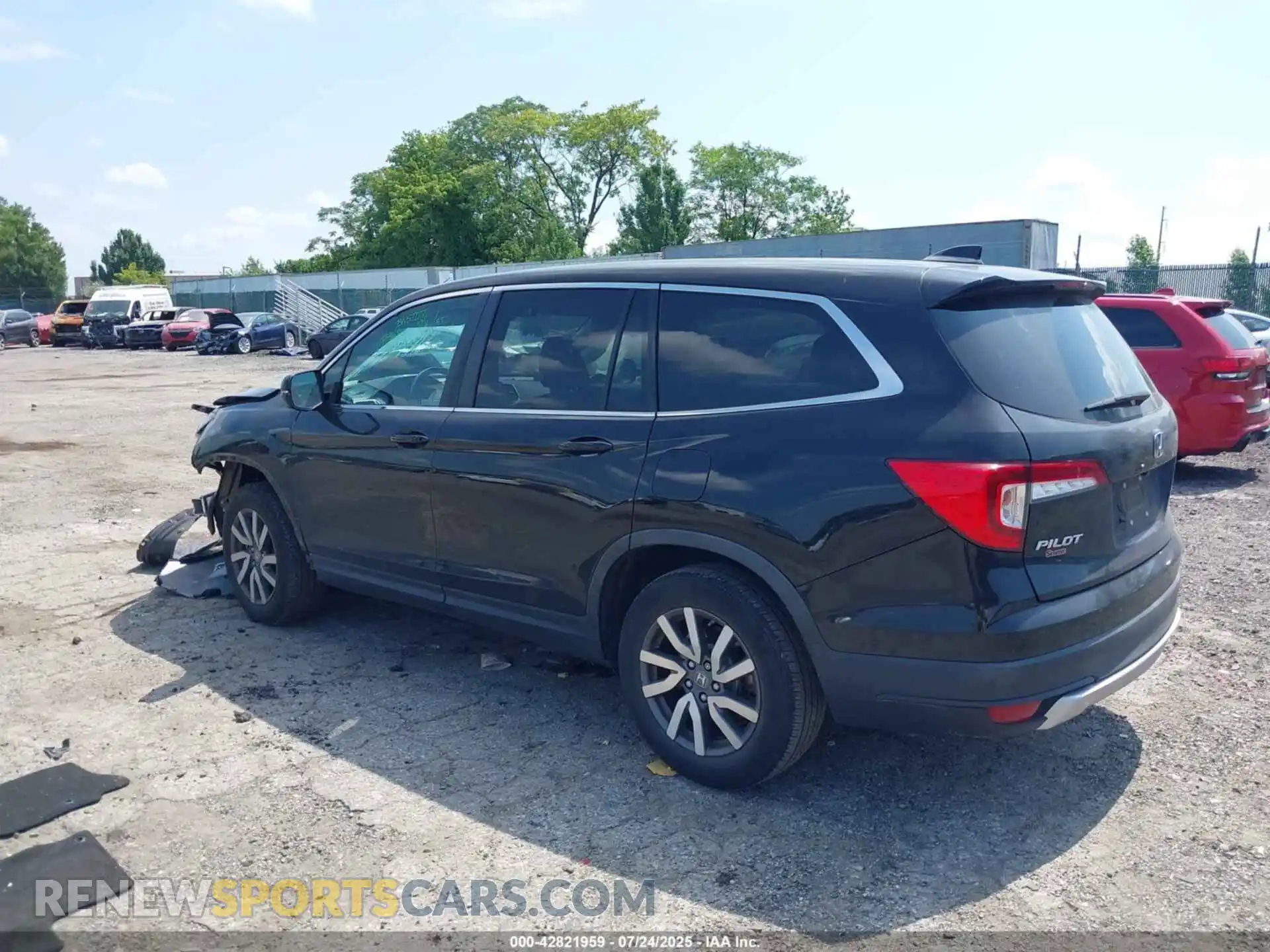 3 Photograph of a damaged car 5FNYF6H37MB054261 HONDA PILOT 2021