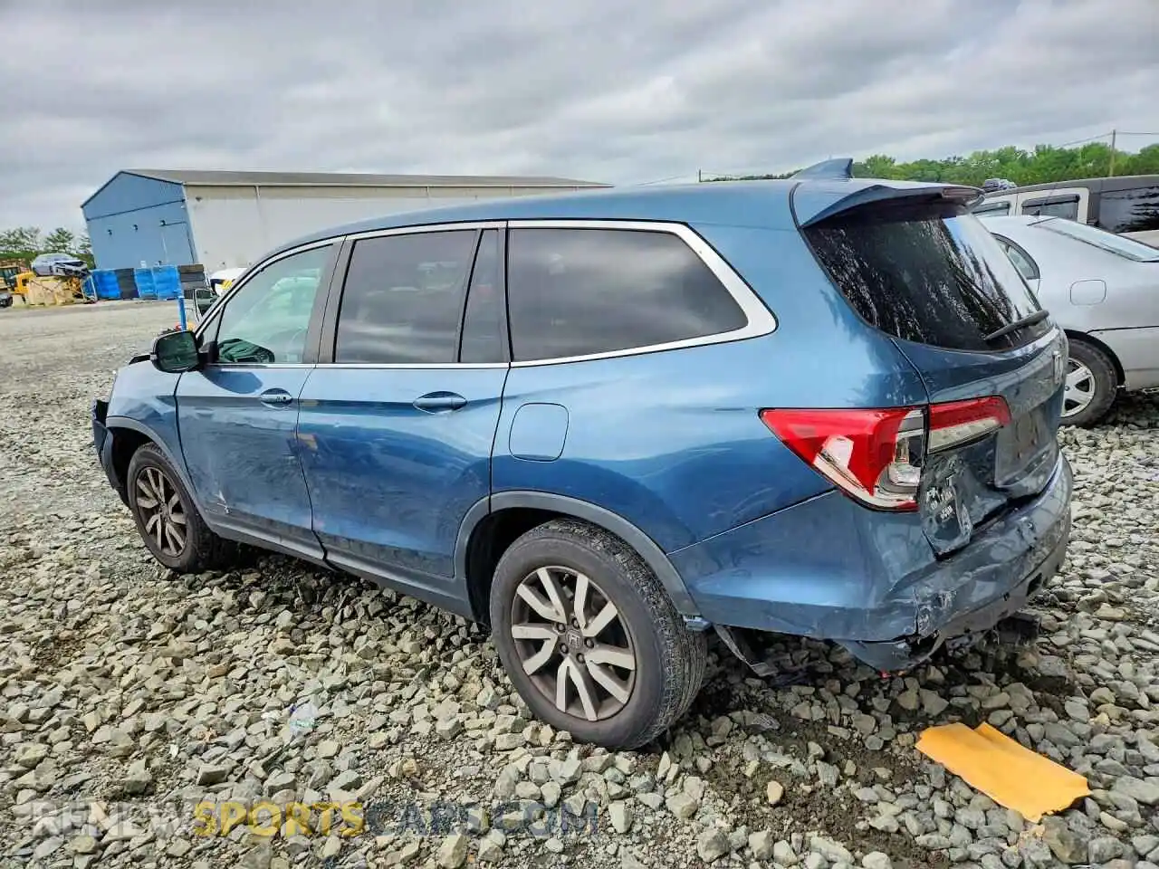 2 Photograph of a damaged car 5FNYF6H38MB017977 HONDA PILOT 2021