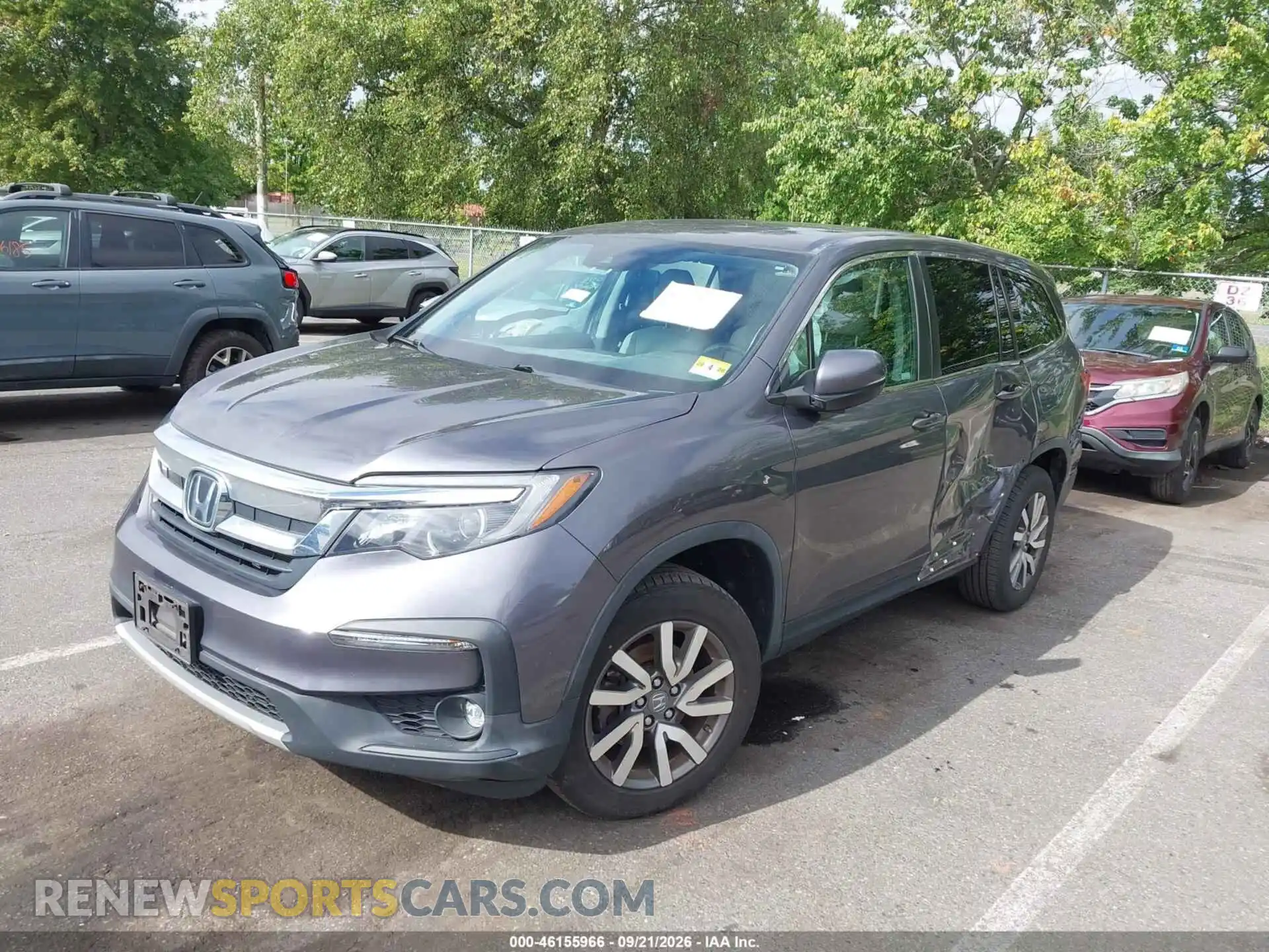 2 Photograph of a damaged car 5FNYF6H38MB068749 HONDA PILOT 2021