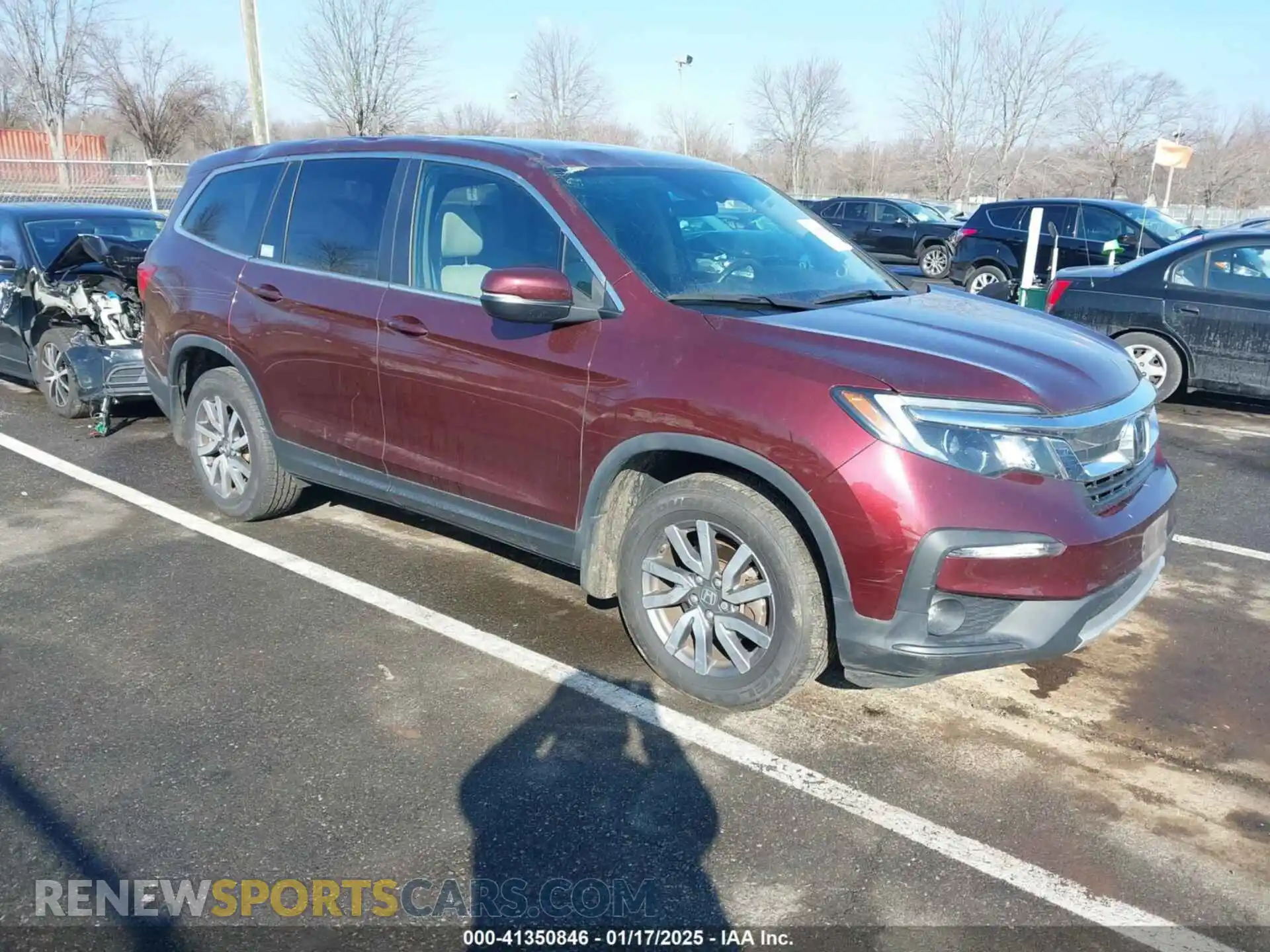 1 Photograph of a damaged car 5FNYF6H39MB093403 HONDA PILOT 2021