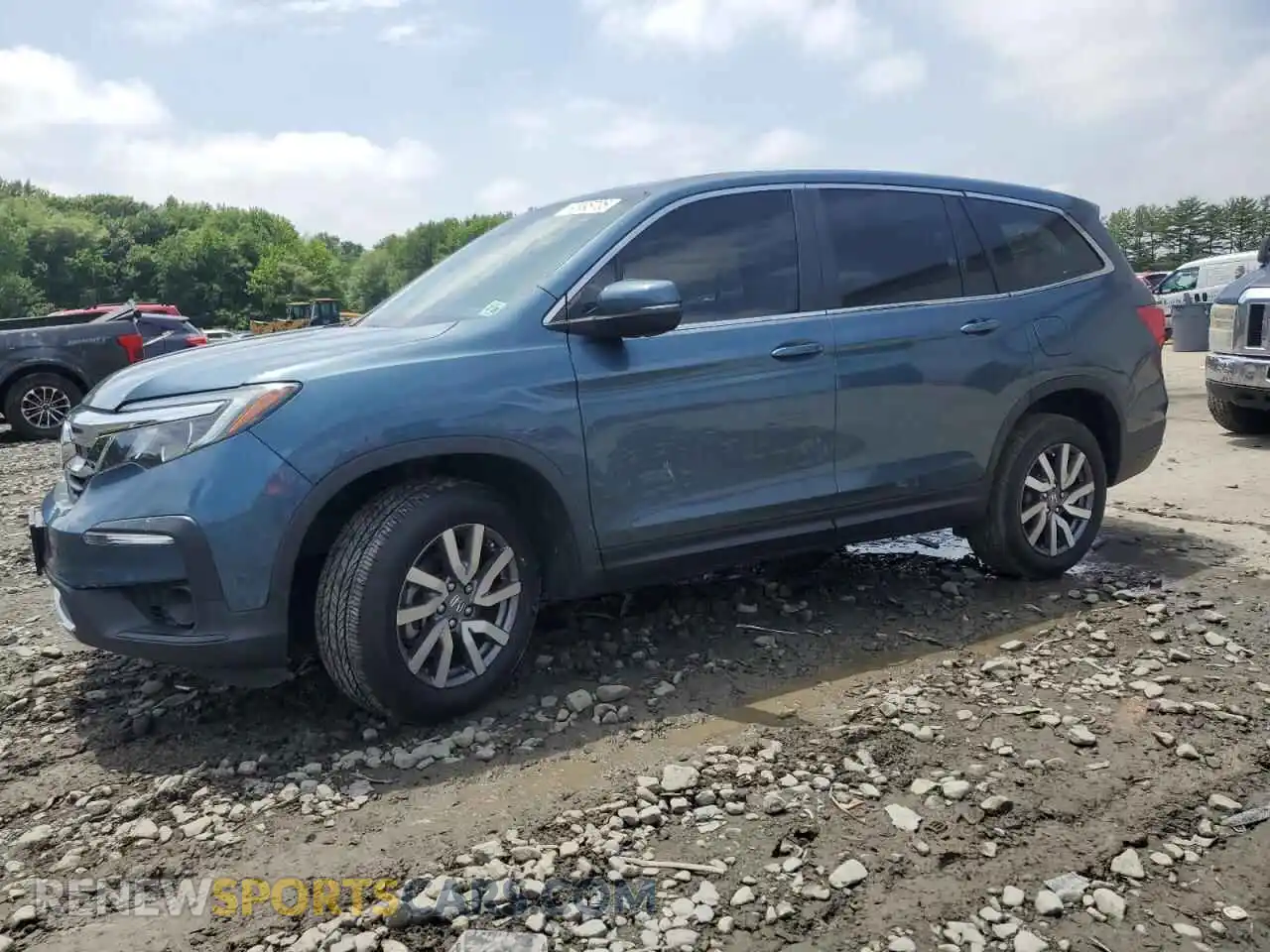1 Photograph of a damaged car 5FNYF6H50MB095655 HONDA PILOT 2021