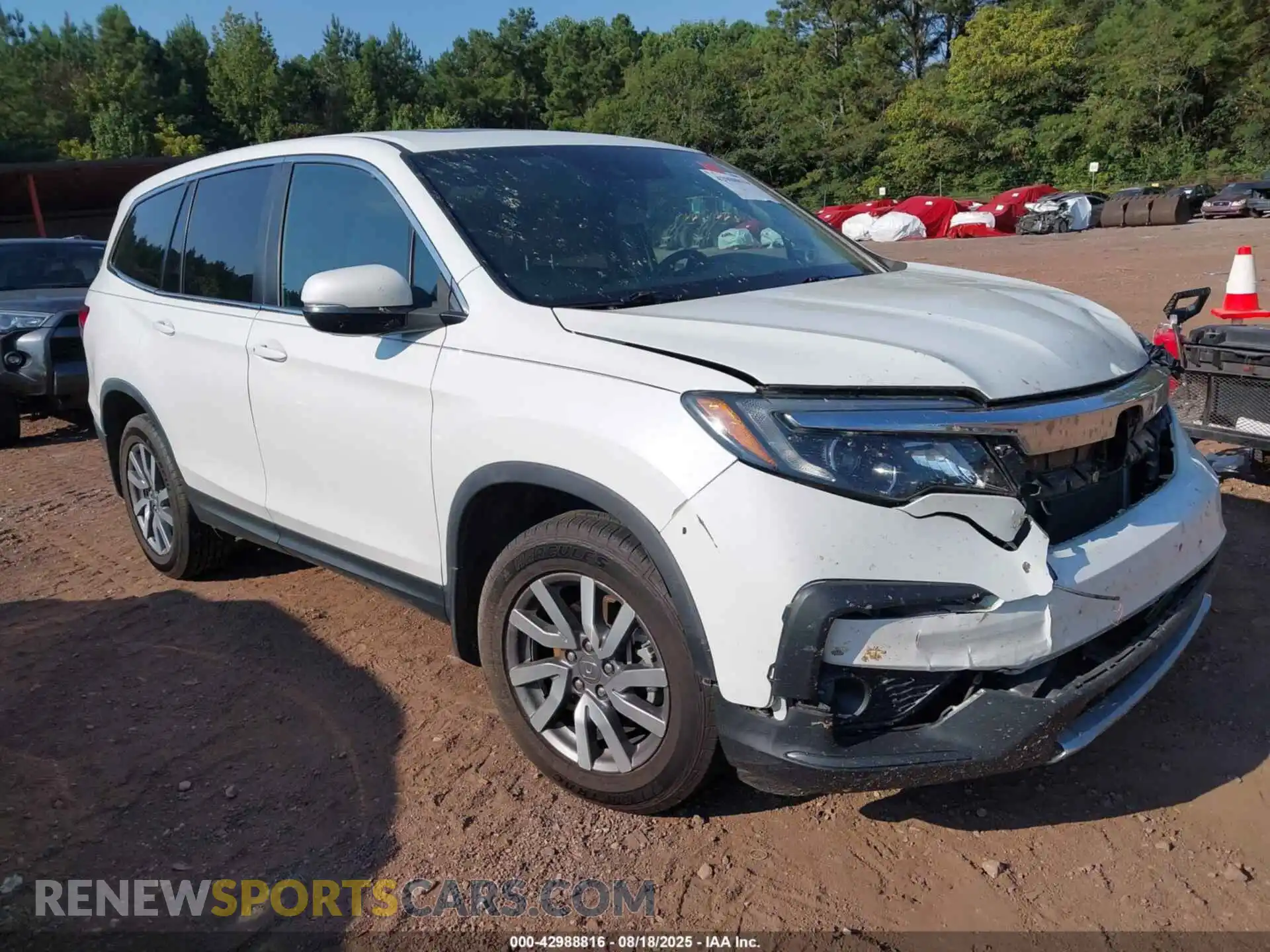 1 Photograph of a damaged car 5FNYF6H51MB003789 HONDA PILOT 2021