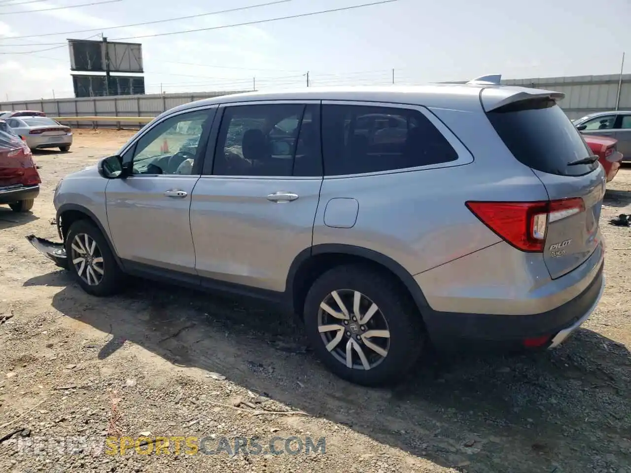 2 fotografías del automóvil dañado 5FNYF6H51MB047517 HONDA PILOT 2021