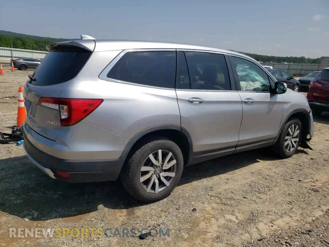 3 fotografías del automóvil dañado 5FNYF6H51MB047517 HONDA PILOT 2021