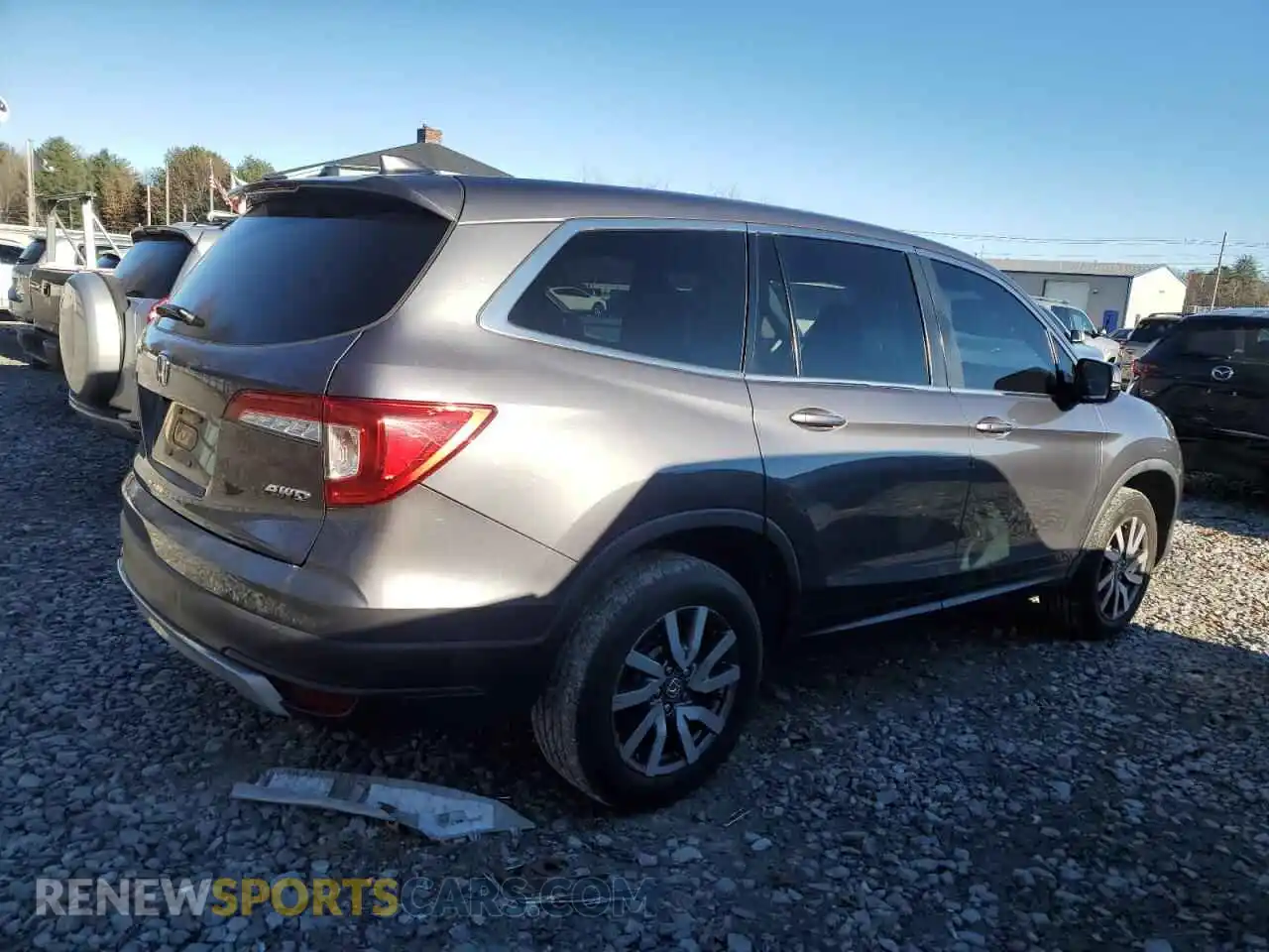 3 Photograph of a damaged car 5FNYF6H51MB092134 HONDA PILOT 2021