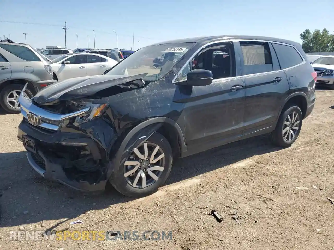1 Photograph of a damaged car 5FNYF6H51MB092845 HONDA PILOT 2021