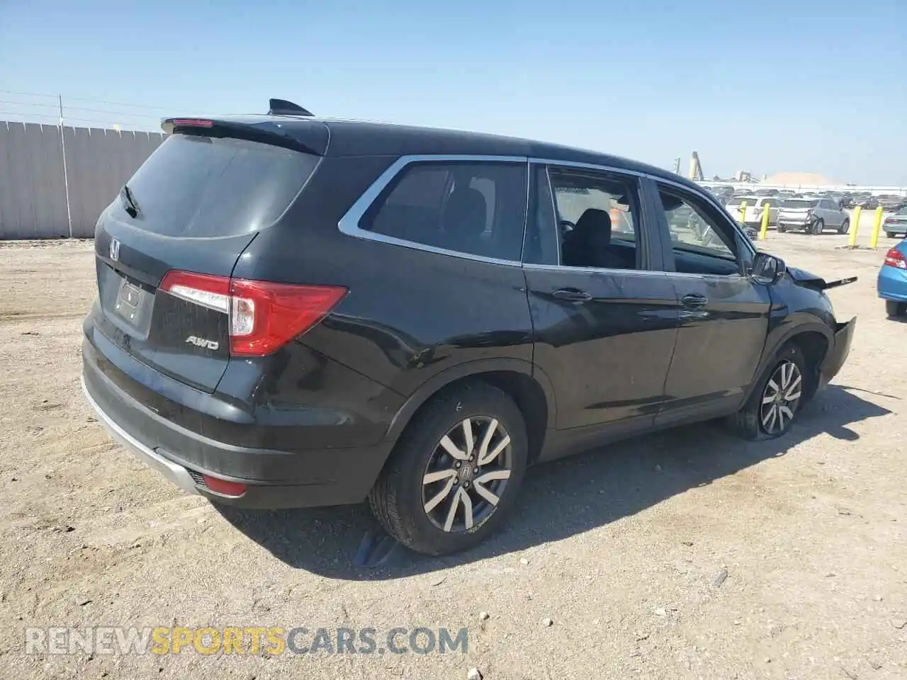 3 Photograph of a damaged car 5FNYF6H51MB092845 HONDA PILOT 2021