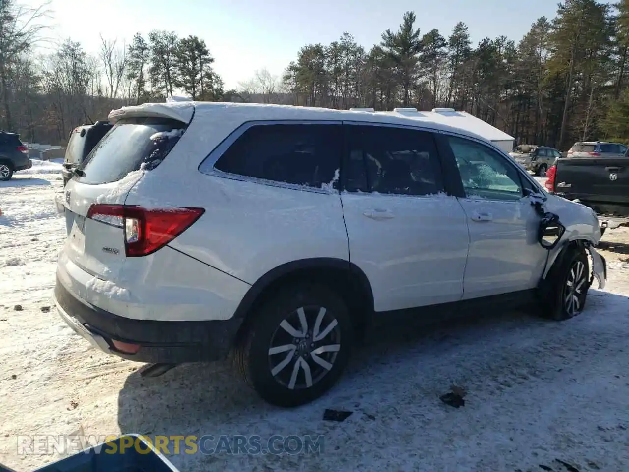 3 Photograph of a damaged car 5FNYF6H52MB017040 HONDA PILOT 2021