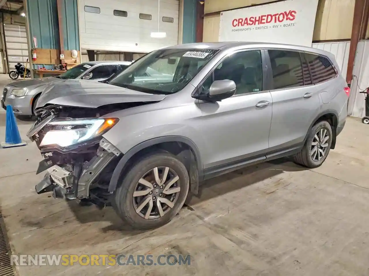 1 Photograph of a damaged car 5FNYF6H52MB022741 HONDA PILOT 2021