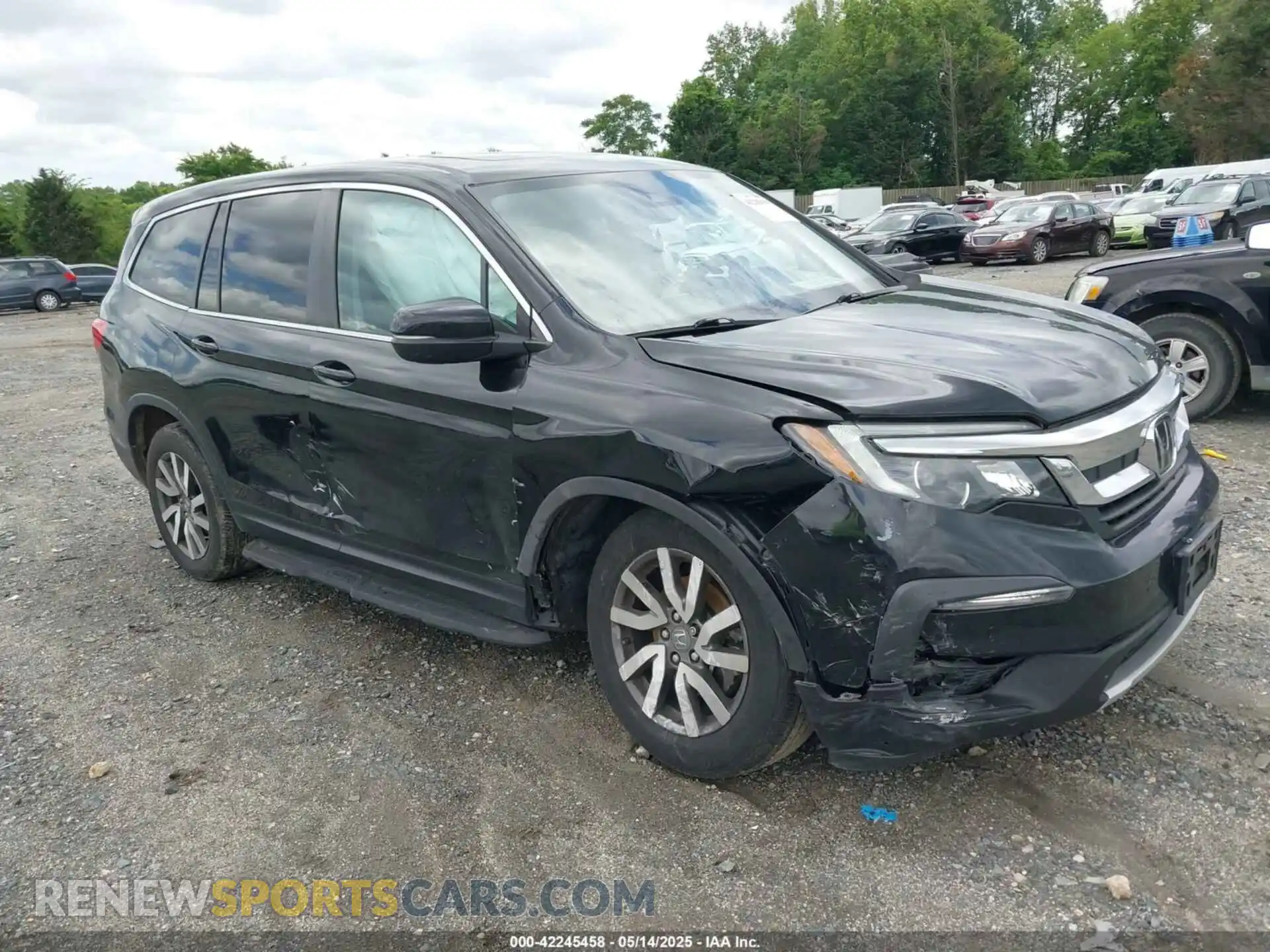 1 Photograph of a damaged car 5FNYF6H52MB072796 HONDA PILOT 2021
