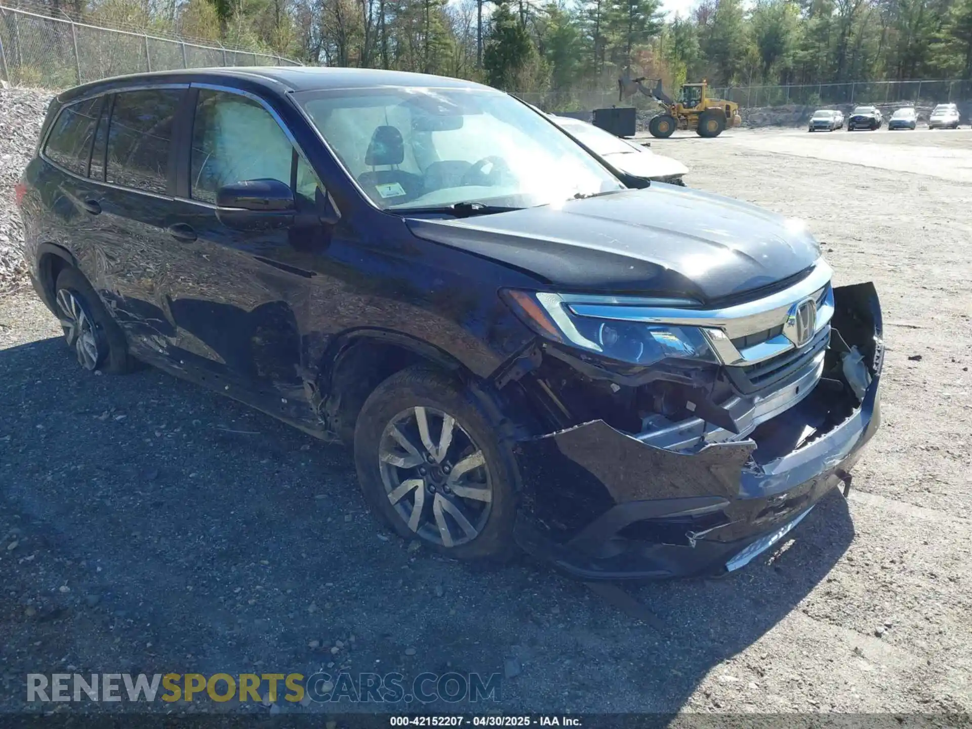 1 Photograph of a damaged car 5FNYF6H52MB072832 HONDA PILOT 2021